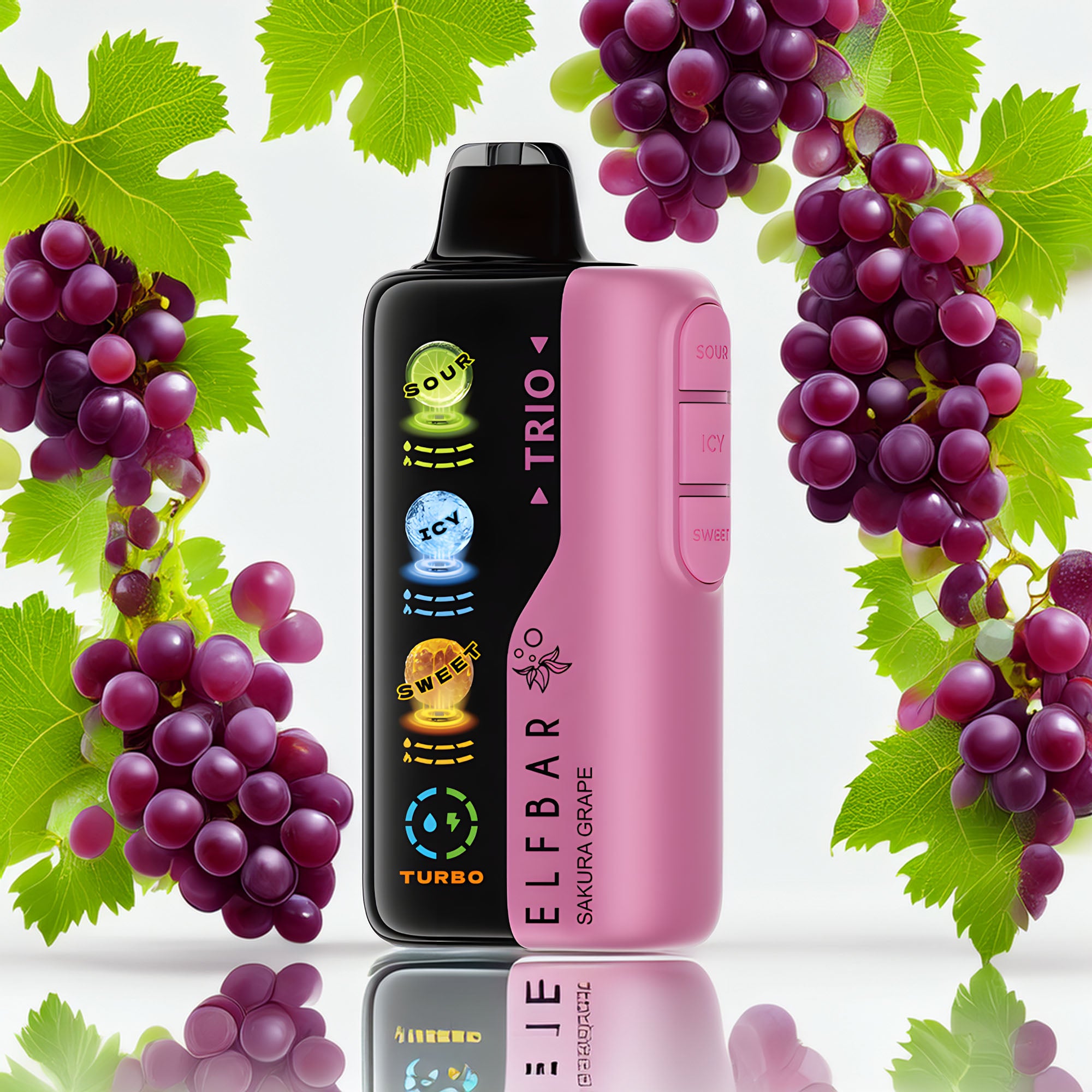 Elf Bar Trio 40000 - Sakura Grape 5%
