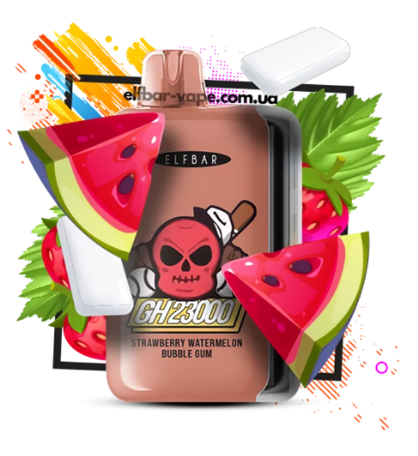Elf Bar GH 23000 - Strawberry Watermelon Bubble Gum 5%