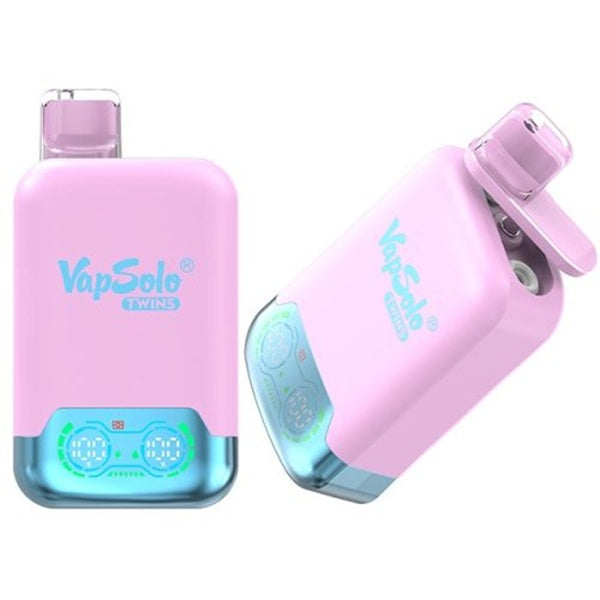 VapSolo Twins 20000 - Black Ice Dragon Fruit Strawberry & Raspberry Watermelon 5%