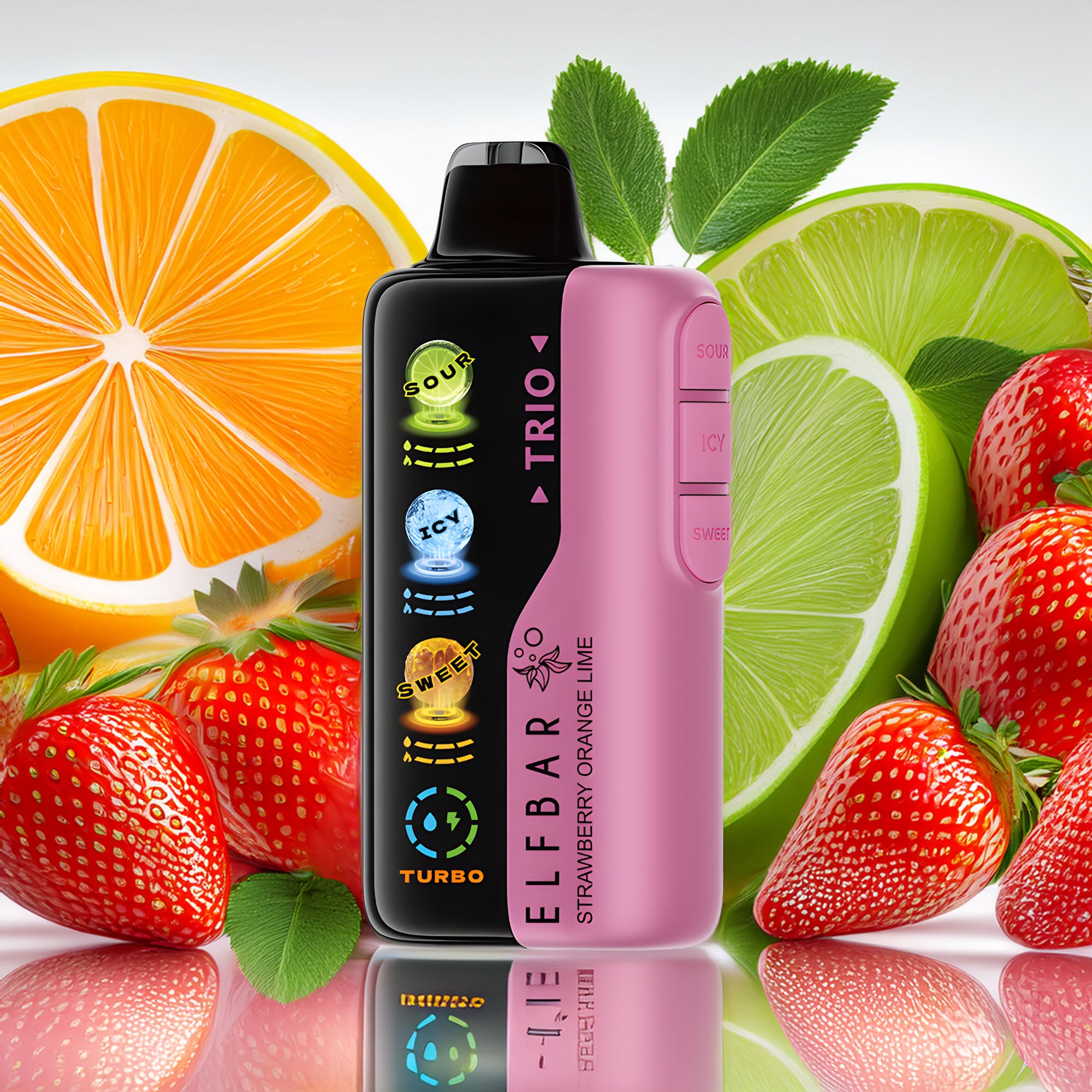 Elf Bar Trio 40000 - Strawberry Orange Lime 5%