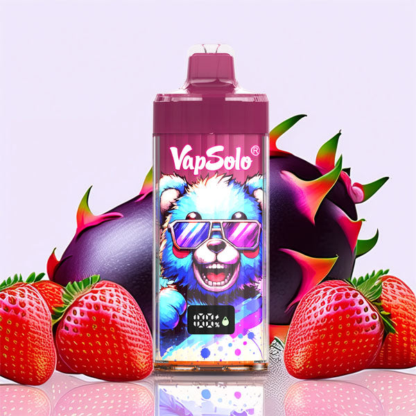 VapSolo King Pro 40000 - Black Ice Dragon Fruit Strawberry 5%