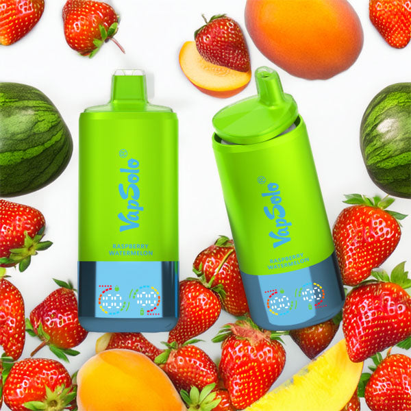 VapSolo Triple 60000 - Strawberry Kiwi & Raspberry Watermelon & Mango Peach 5%