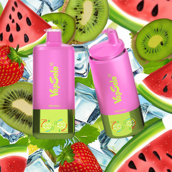 VapSolo Triple 60000 - Watermelon Ice & Red Bull & Strawberry Kiwi 5%
